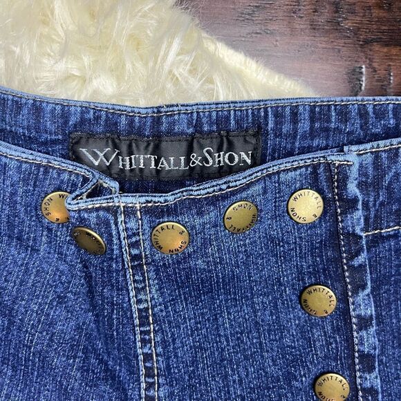 Whittall & Shon high waisted sailor style flare denim jeans sz medium - Picture 2 of 9